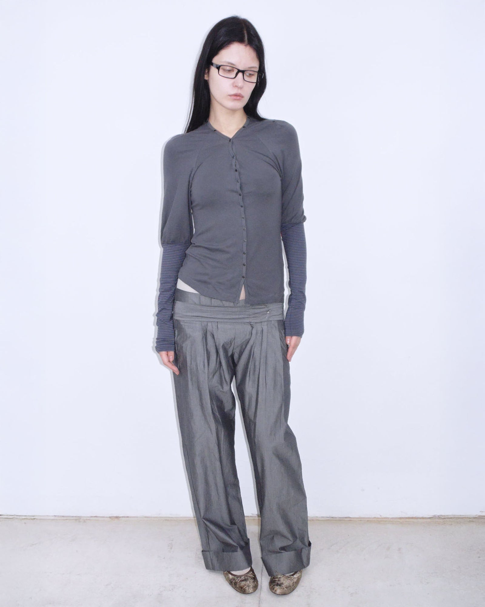 striped balloon adherent long sleeve