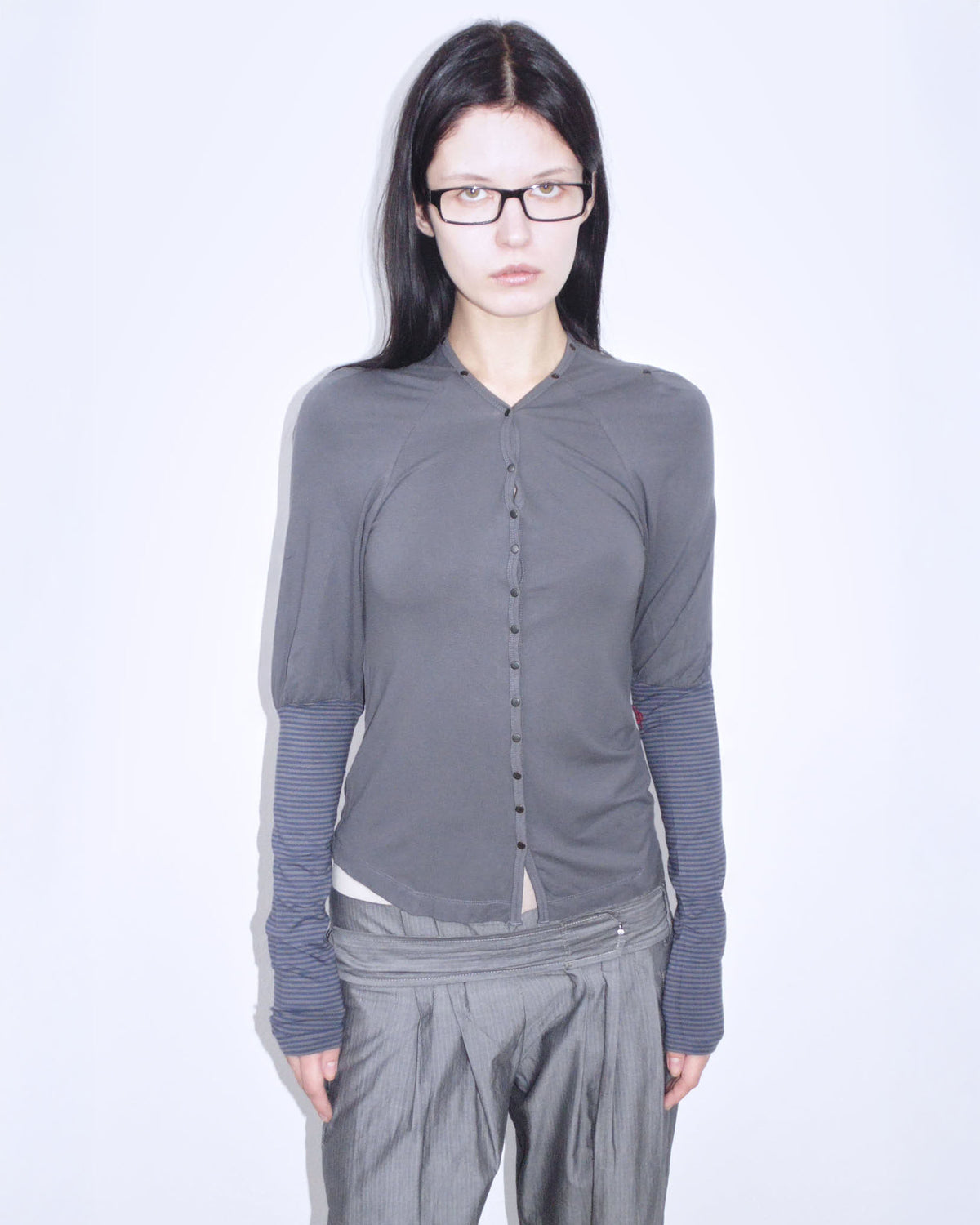 striped balloon adherent long sleeve