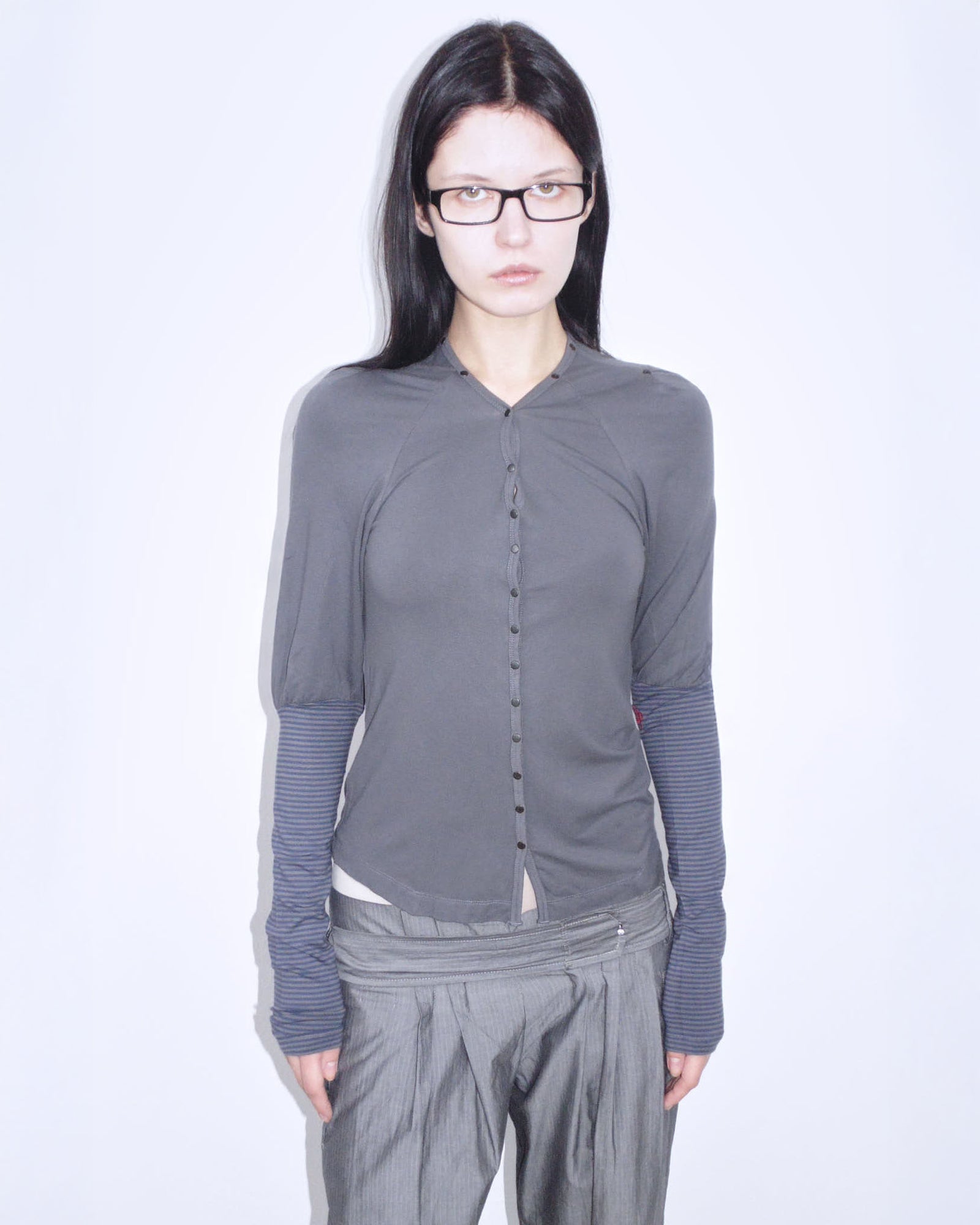striped balloon adherent long sleeve