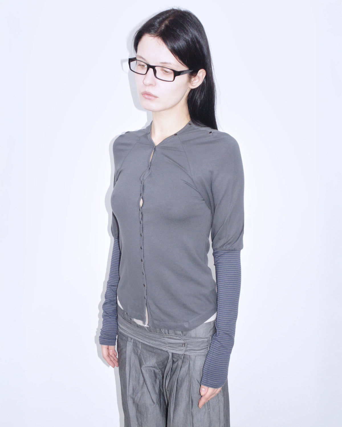 striped balloon adherent long sleeve