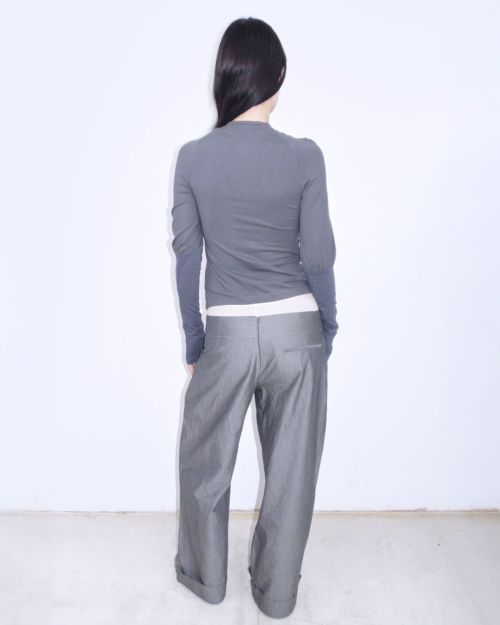 striped balloon adherent long sleeve