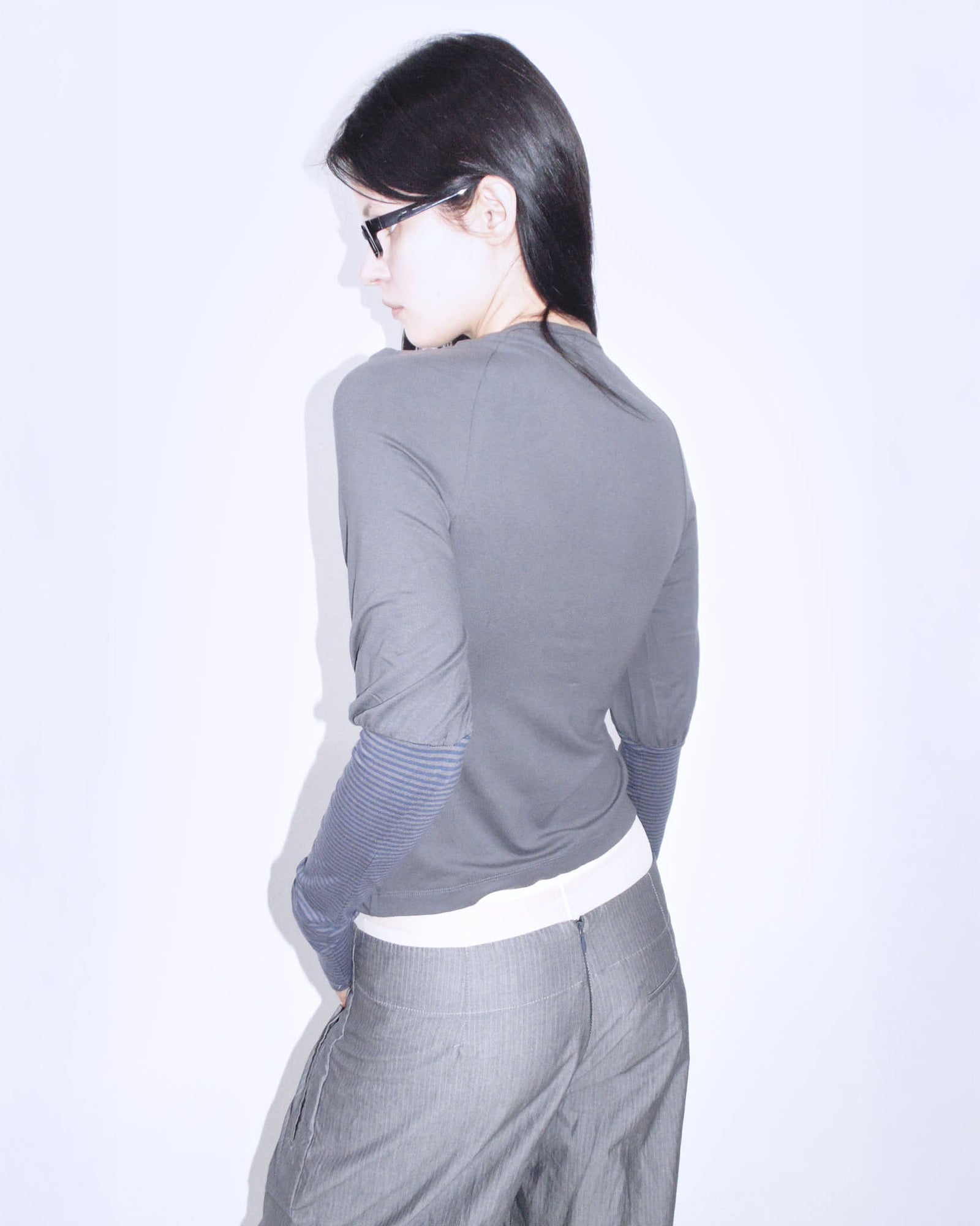 striped balloon adherent long sleeve