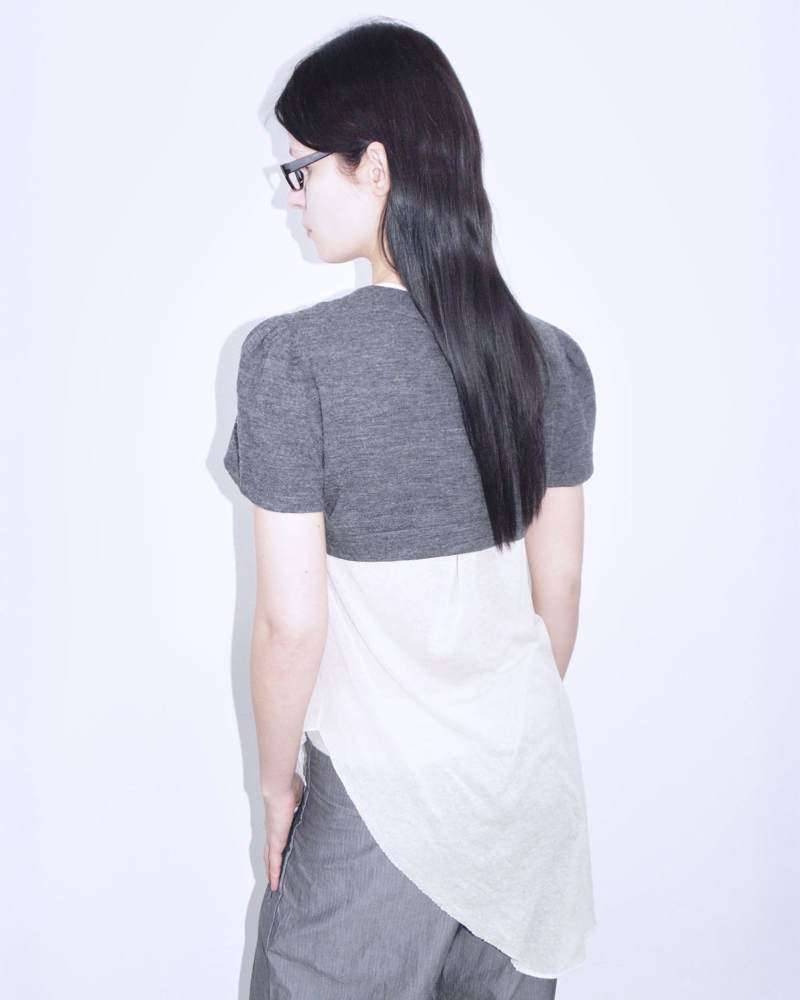 virgin wool gray bolero