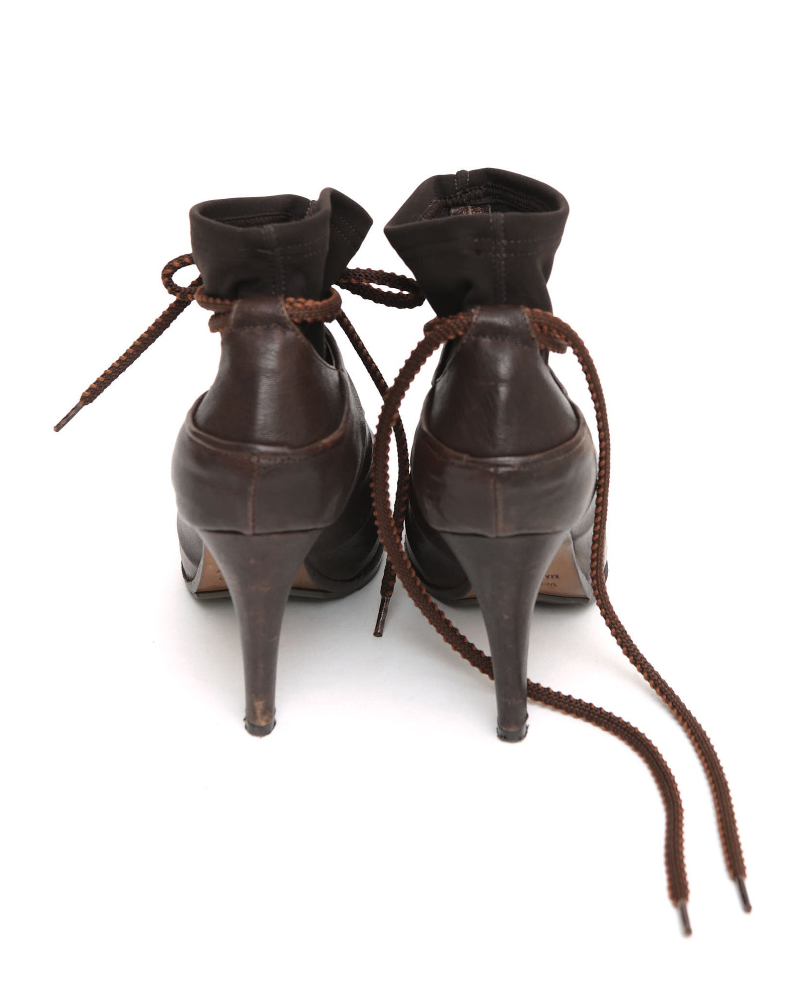 brown hiking pumps