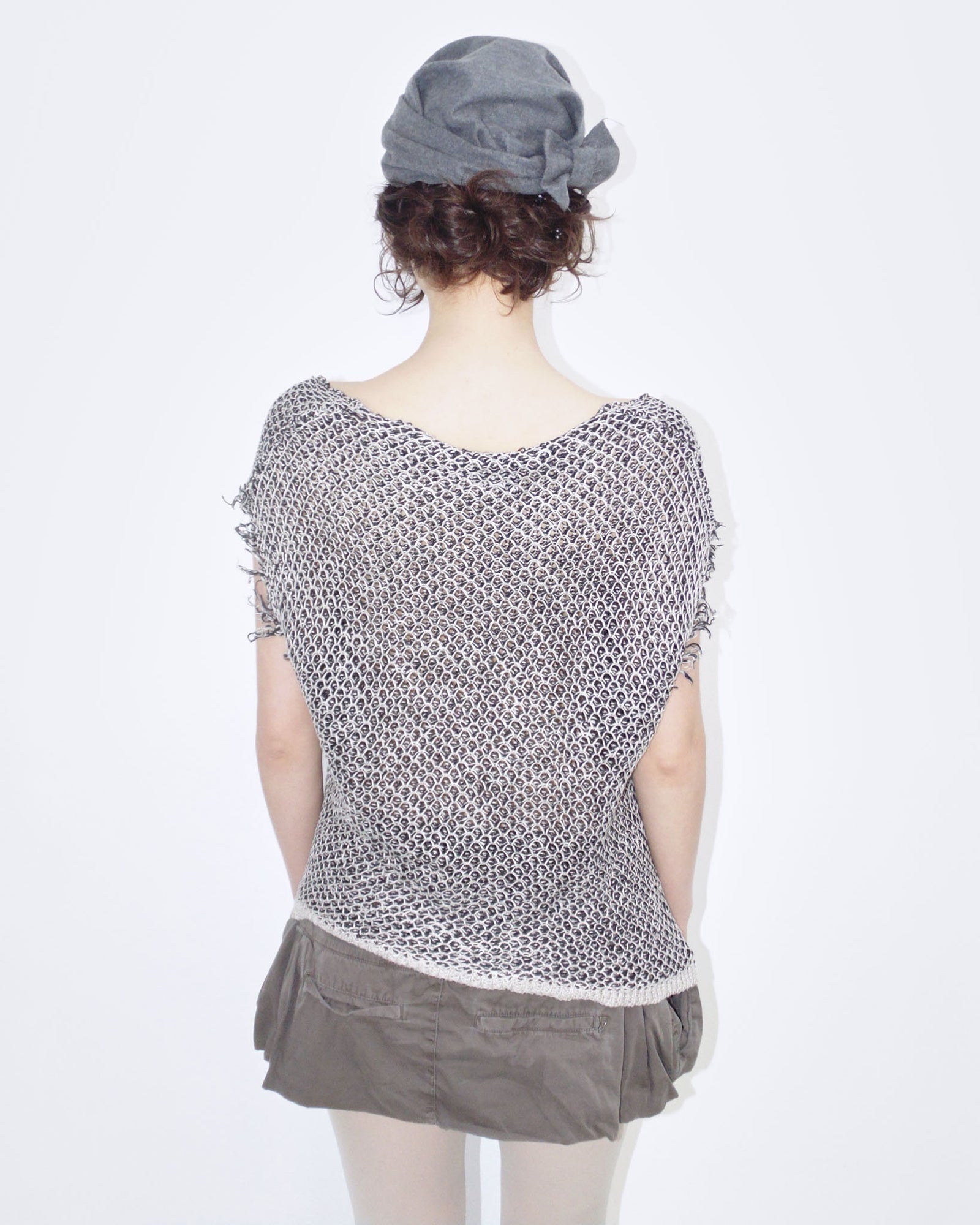 linen knitted loose top
