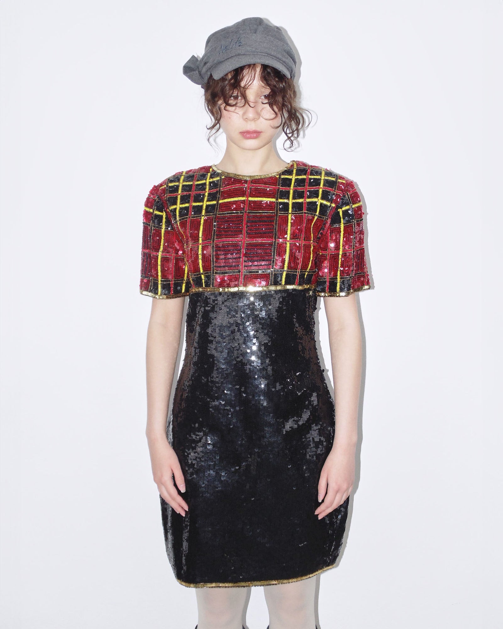sequin shoulder pad dress Lime Warehouse Fringe Sequin Shoulder Pad Mini Dress