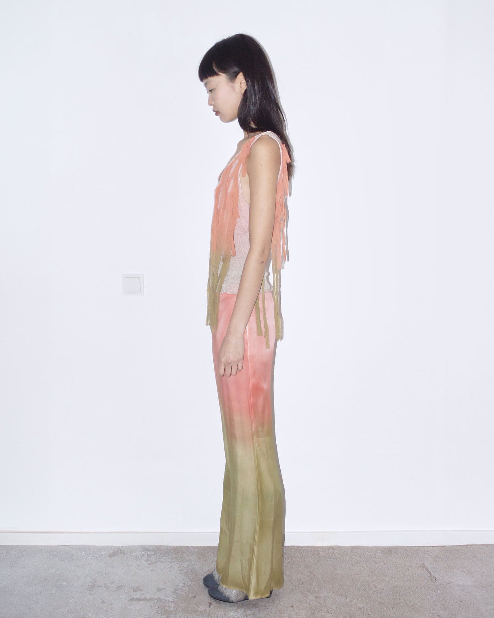 class silk pink / green set