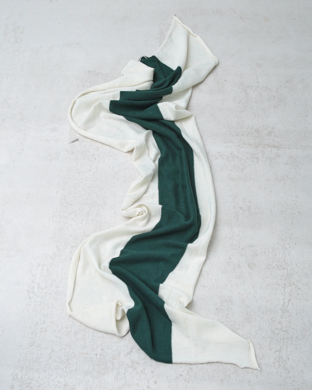 striped green scarf