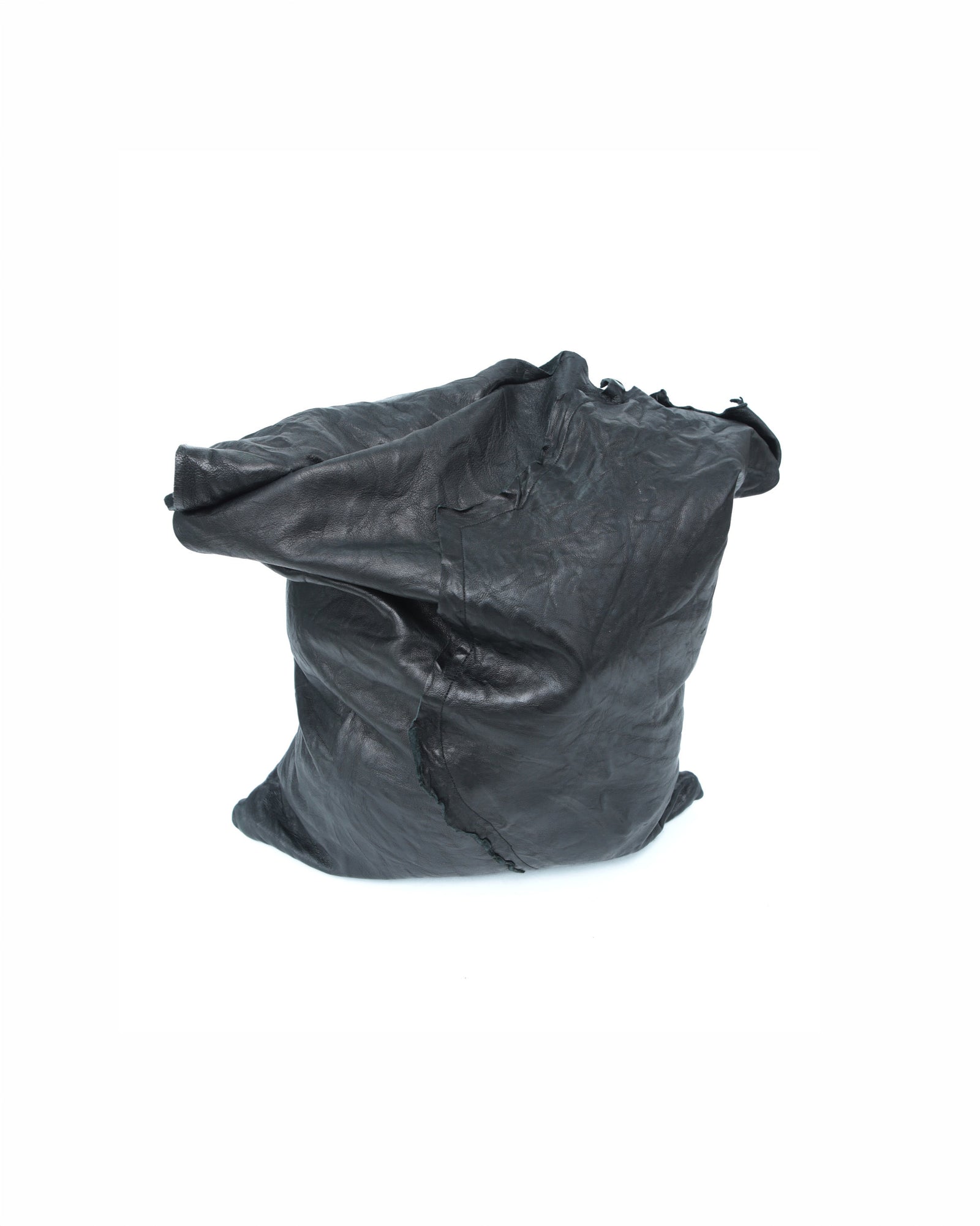large multi texture black leather tote  bag