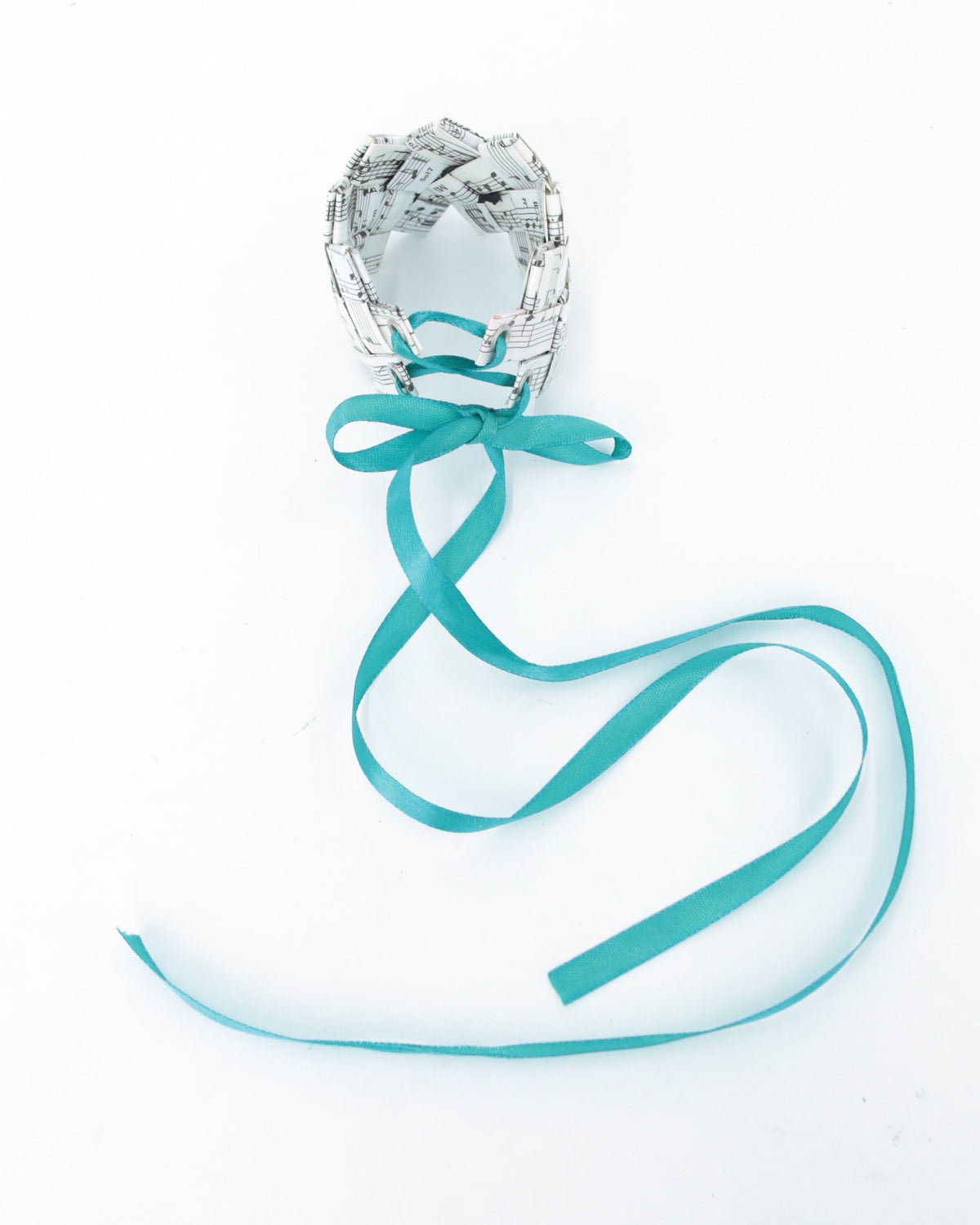 music note paper bracelet