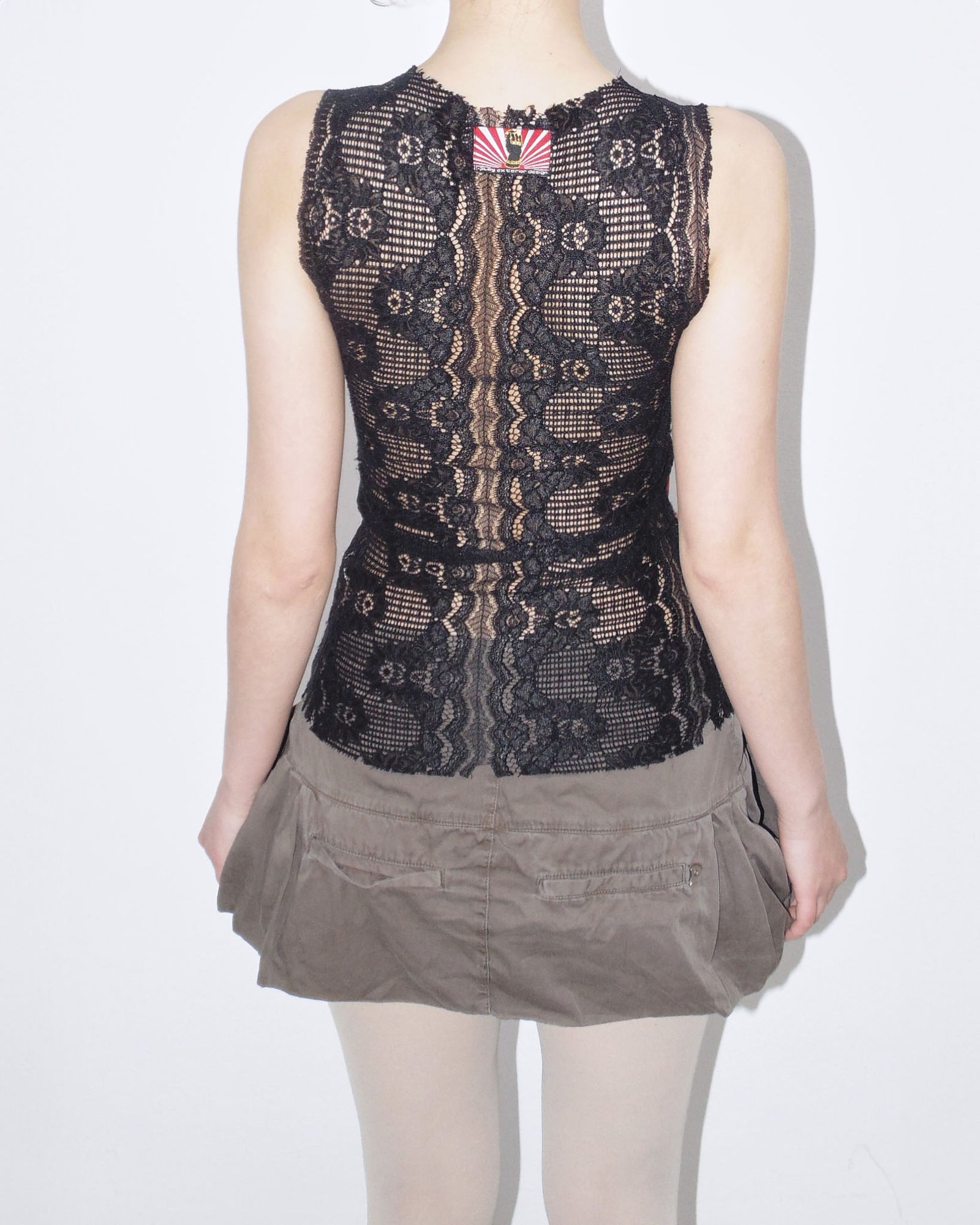 virgin mary lace tank top