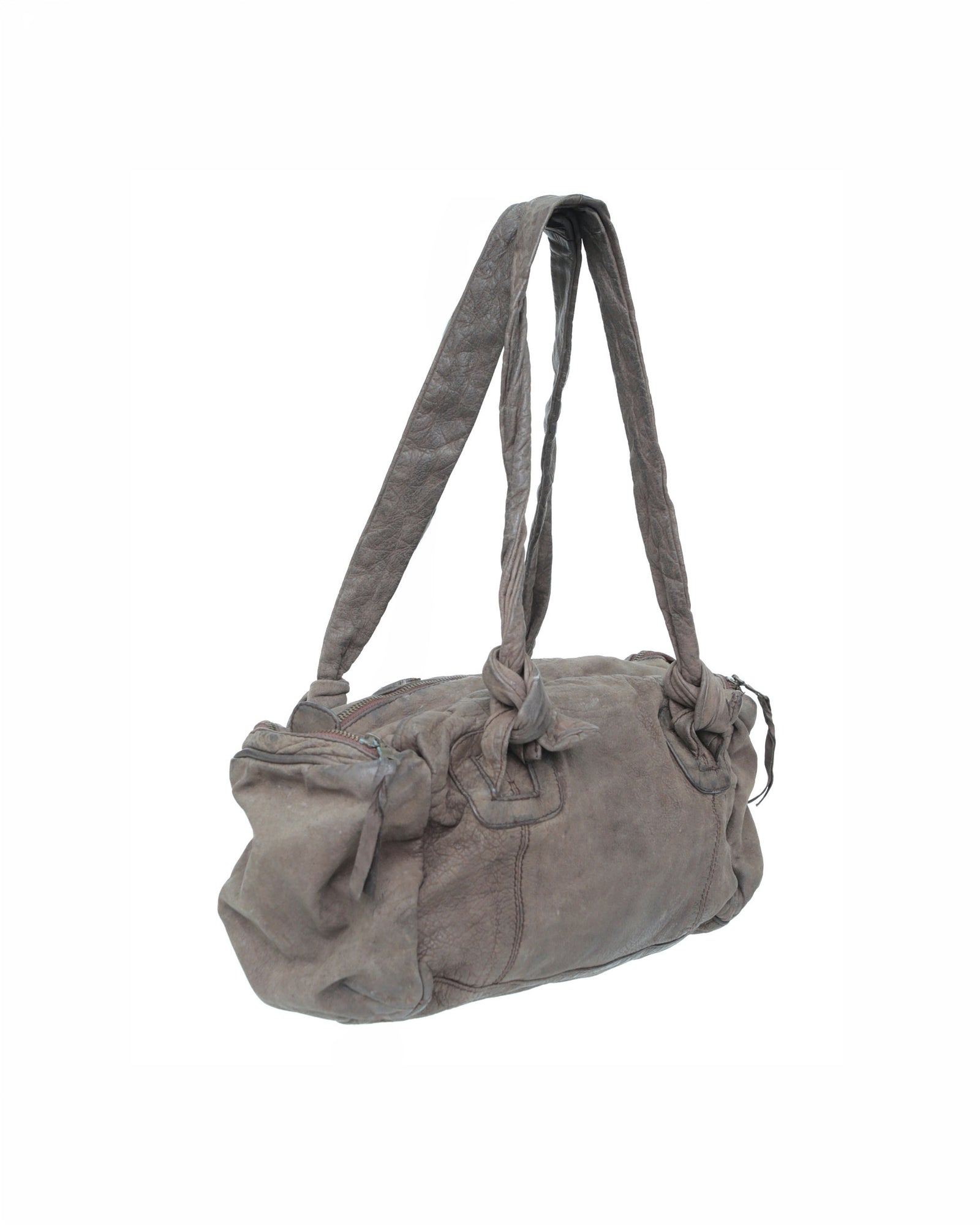 medium cold brown soft distressed bag